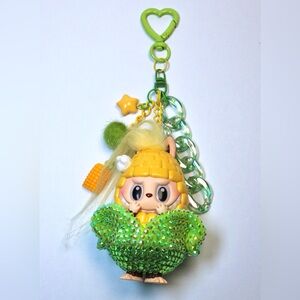 Labubu Wacky Mart Bag Charm - Corn